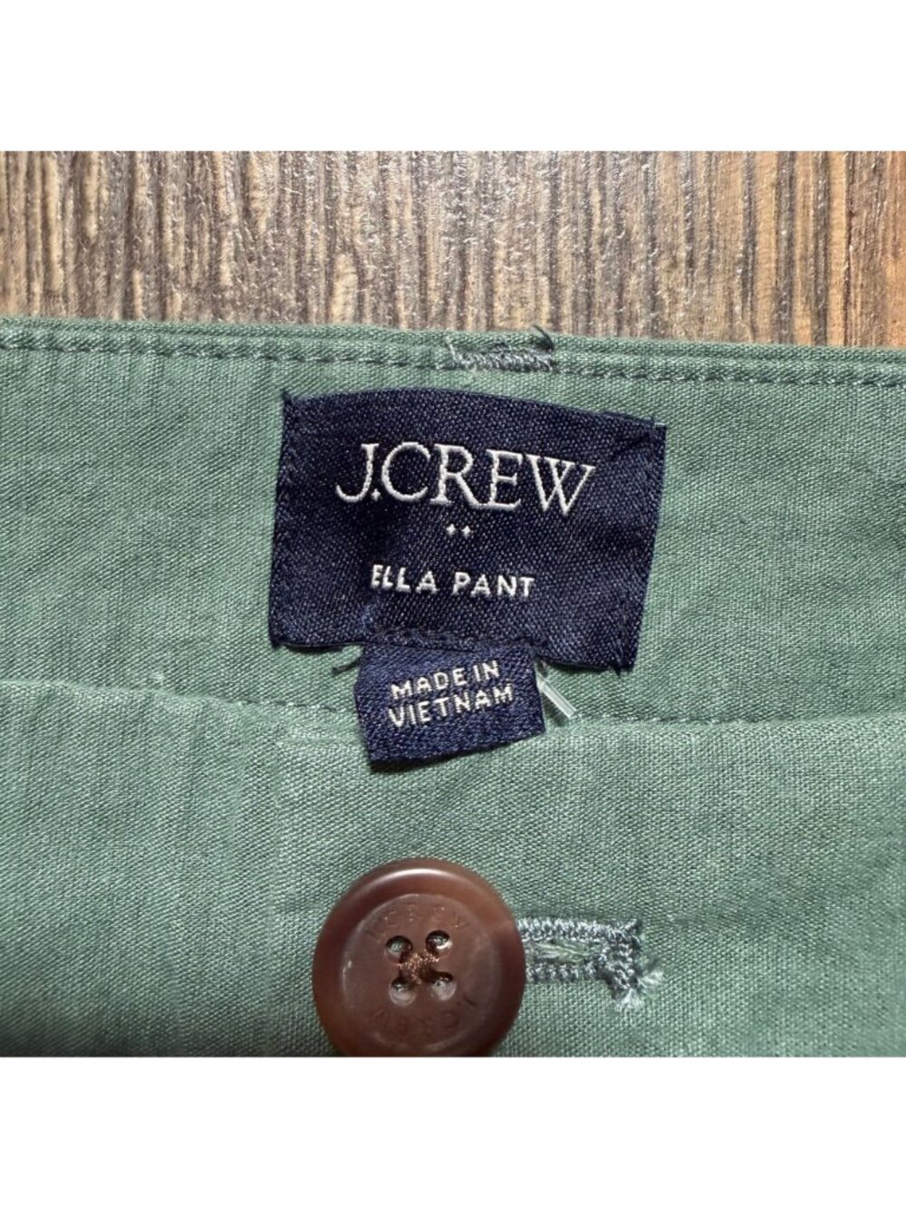 J. Crew Factory The Ella Wide Leg Cropped Pant Green Size 25 NWT - Picture 2 of 5